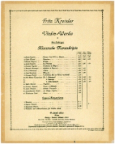 Liebesleid. Skrzypce, fortepian