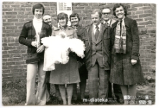 Zdjęcie rodzinne z dnia chrztu, Kościół pw. Wniebowzięcia Najświętszej Marii Panny, ulica Kościelna 2, Białystok, Białystok - 1945-1989 r. XX w.