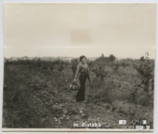 Irena Michalczuk na wykopkach, Białystok - 8.10.1968