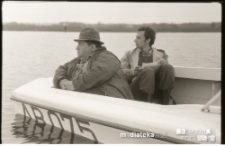 Instruktorzy kursu żeglarskiego dla dzieci i młodzieży na Stawach Dojlidzkich, Białystok, lata 60. 70. XX w.