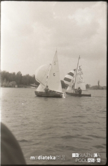 Kurs żeglarski dla dzieci i młodzieży na Stawach Dojlidzkich, Białystok, lata 60. 70. XX w.