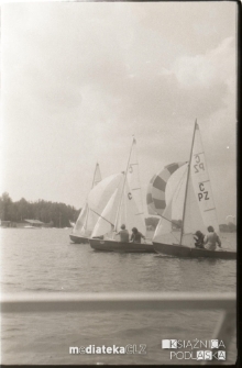 Kurs żeglarski dla dzieci i młodzieży na Stawach Dojlidzkich, Białystok, lata 60. 70. XX w.