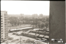 Widok z wieżowca w kierunku ul. Waszyngtona, 1975 r.