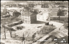 Widok z wieżowca na ul. Legionową i Rynek Sienny, Białystok, 1975 r.