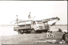 Wodowanie jachtu, lata 70. XX w.