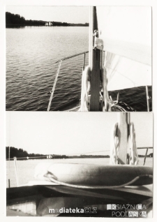 Łódka Odys AB-127, typ Plus na jeziorze, 1976-89 r.
