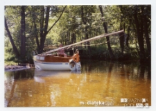 Rejs jachtem Okaz A-111, typ Karaś 450 po rzece Sapina, 5.07.1994