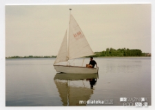 Tomek Grzybowski na żaglówce Amigo A-222, typ Pasja 383, 1992-2015 r.