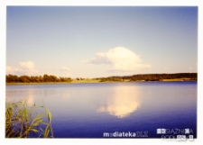 Jezioro Stręgielek z widokiem na wieś Stręgielek, 4.07.1994