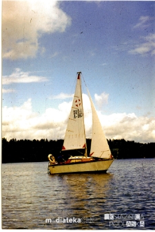 Łódka Odys A-060, typ Plus na jeziorze, 1979-89 r.