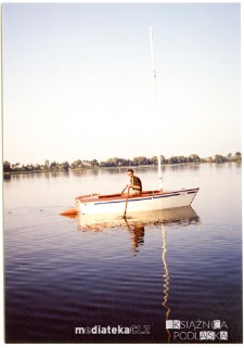 Tomek Grzybowski na żaglówce Amigo A-222, typ Pasja 383, 1992-2015 r.