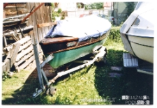 Łódka Zjawa w ogrodzie, Rajgród, 2006-2014 r.