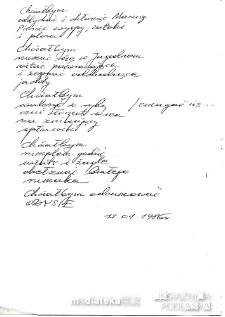 Wiersz autorstwa Zbigniewa Kamionowskiego, 12.01.1986