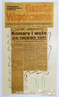 Wycinek z Gazety Współczesnej o podsumowaniu wakacji z OHP, Białystok, 25 września 1984 r.