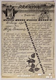 Odbitka gazetki szkolnej pt. "Drezyna" Z.S.Z P.K.P. w Białymstoku nr 4
