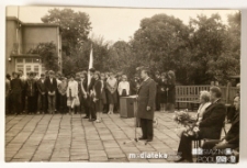 Uroczystość z okazji rozpoczęcia roku szkolnego 1986/1987, Białystok, Technikum Kolejowe w Starosielcach