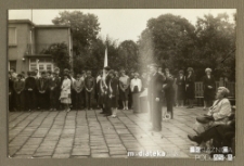 Uroczystość z okazji rozpoczęcia roku szkolnego 1986/1987, Białystok, Technikum Kolejowe w Starosielcach