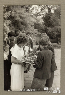 Pożegnanie absolwentów technikum 1986, Białystok, Technikum Kolejowe w Starosielcach