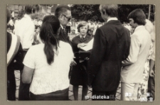 Uroczyste wręczenie świadectw z okazji zakończenia roku szkolnego1978/1979, Białystok, Technikum Kolejowe w Starosielcach