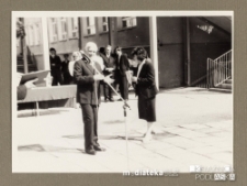 Uroczystość z okazji zakończenia roku szkolnego 1988/1989, Białystok, Technikum Kolejowe w Starosielcach