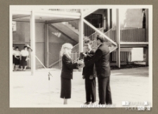 Uroczystość z okazji zakończenia roku szkolnego 1988/1989 - wręczenie świadectw, Białystok, Technikum Kolejowe w Starosielcach