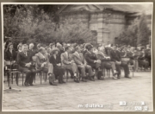 Uroczystość zakończenia roku szkolnego 1985/1986, Białystok, Technikum Kolejowe w Starosielcach