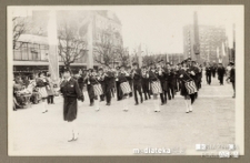 Uroczystość pod Pomnikiem Wdzięczności dla Armii Radzieckiej w Szczecinie