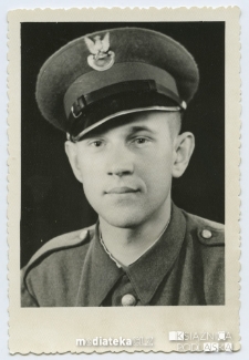 Ignacy Bogdanowicz podczas służby wojskowej, Olsztyn, 1954 r.