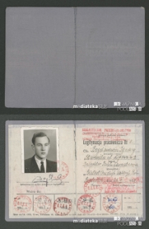 Legitymacja pracownicza Ignacego Bogdanowicza, Inspektora Działu Zaopatrzenia w Białostockim Przedsiębiorstwie Elektryfikacji Rolnictwa, Białystok, 21.03.1957