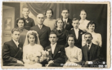 Zdjęcie ślubne Leona Czerewacza, Białystok - 1938 r.