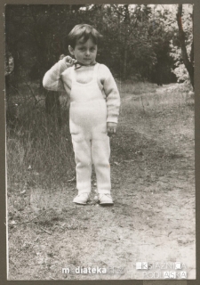 Portret dziecka w lesie, Białystok - lata 60. XX w.