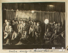 Dzień propagowania harcerstwa na terenie szkoły. Dryżyna Związku Harcerstwa Polskiego "Dzieci słońca" im. Narcyzy Żmichowskiej, Biała Podlaska, 7.03.1937