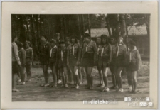 Drużyna harcerska Kańkowska - apel, Węgry, 1974 r.