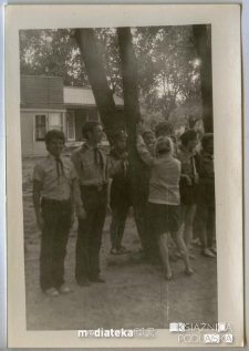 Zbiórka harcerzy, Węgry, Balaton m. Balatelep, 1974 r.