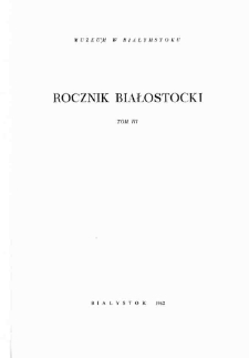 Rocznik Białostocki T. 3