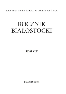 Rocznik Białostocki T. 19