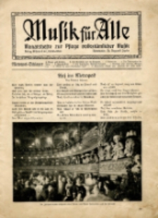 Musik f&uuml;r Alle : Monatshefte zur Pflege volkst&uuml;mlicher. Heft VII, Nr. 10