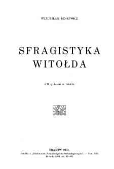 Sfragistyka Witołda