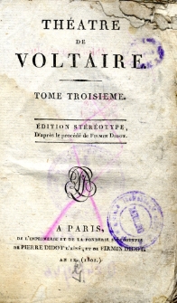 Th&eacute;atre de Voltaire. T. 3