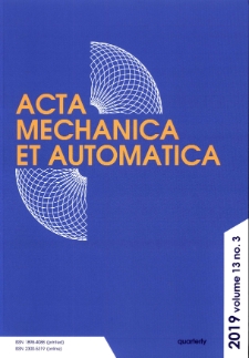 Acta Mechanica et Automatica. Vol. 13, no 3