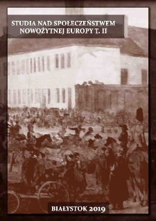 Studia nad społeczeństwem nowożytnej Europy. T. 2