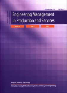Engineering Management in Production and Services Vol. 12, iss. 2