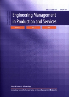 Engineering Management in Production and Services. Vol. 12, iss. 3