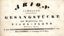 Arion : Sammlung auserlesener Gesangstüke mit Begleitung des Piano-Forte. Dritter Band. Heft 13-18.