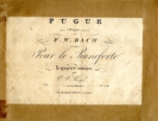 Fugue pour l'Orgue. Nr 1