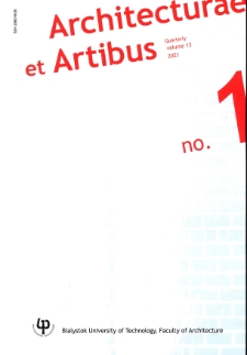 Architecturae et Artibus. Vol. 13, no.1