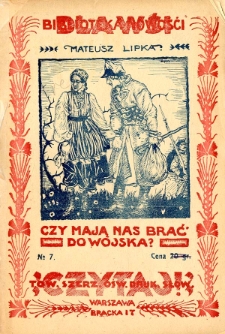 Czy mają nas brać do wojska?