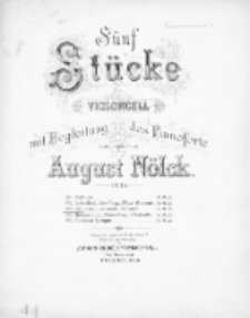 St&auml;ndchen. Wiolonczela, fortepian Op. 15. Nr 3.