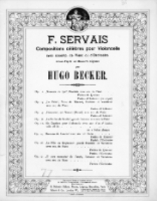 Souvenir de Spa : fantaisie pour Violoncello avec acc. de Piano : Op. 2.