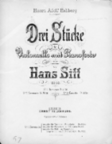 Drei Stücke : für Violoncello mit Pianoforte : op. 33. No. 3, Gavotte.